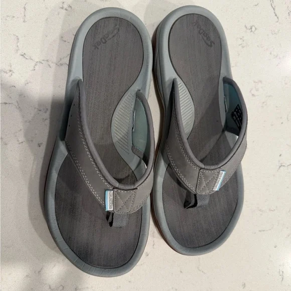 Stylish Gray and Brown Men's Sandals - Picture 2 of 3